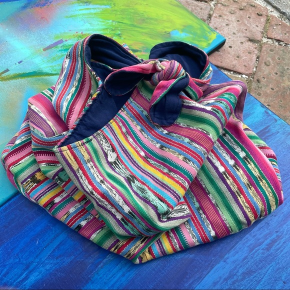 ⚡️BOGO - Boho Print Knotted Slouchy Shoulder Bag - Picture 2 of 7